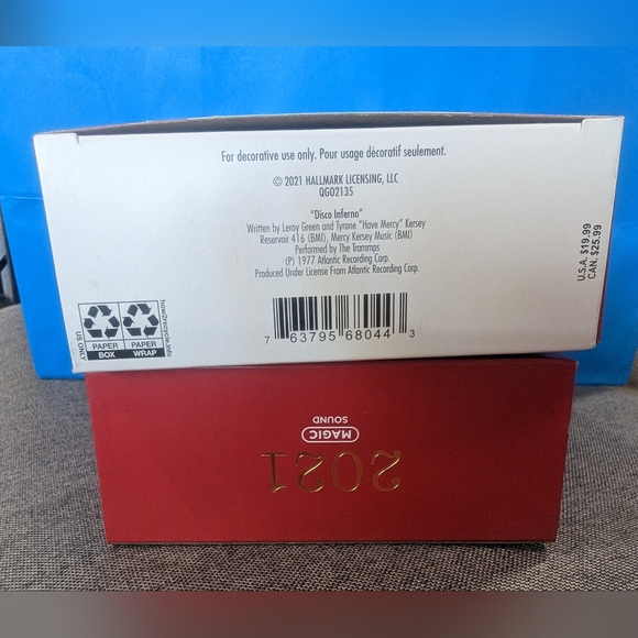 Hallmark Keepsake Disco Inferno Ugly Sweater Ornament (magic sound 2021) - Picture 4 of 4